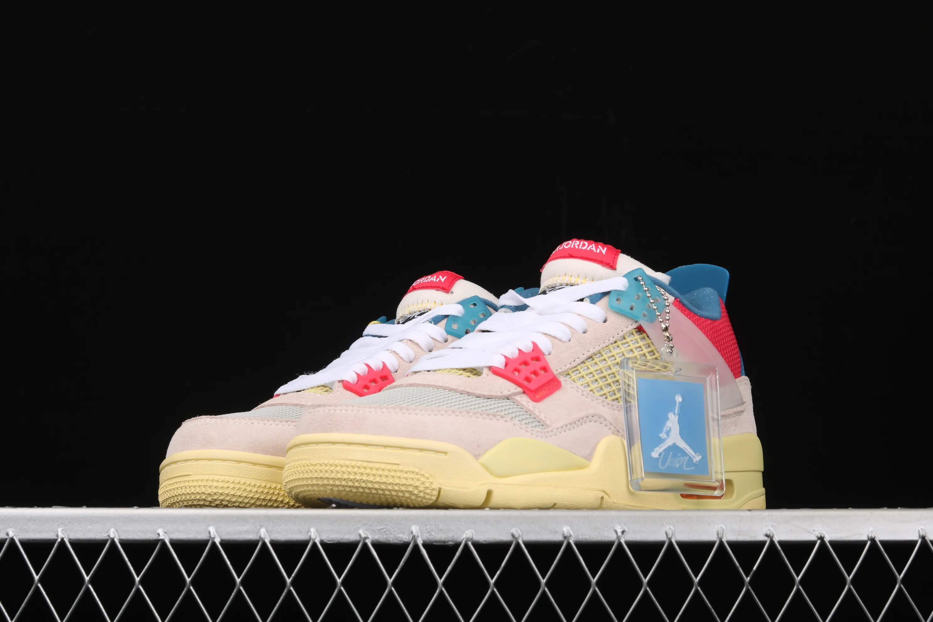 All categories Air Jordan Jordan series basketball shoes Air Jordan 4 G version Union LA x Air Jordan 4 Retro "Off Noir" AJ4 Joe 4 Union Pink Blue Knights DC9533-800